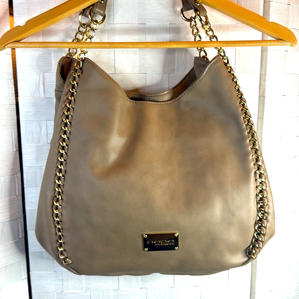 Bebe Los Angeles Gold Chain Satchel Should Bag